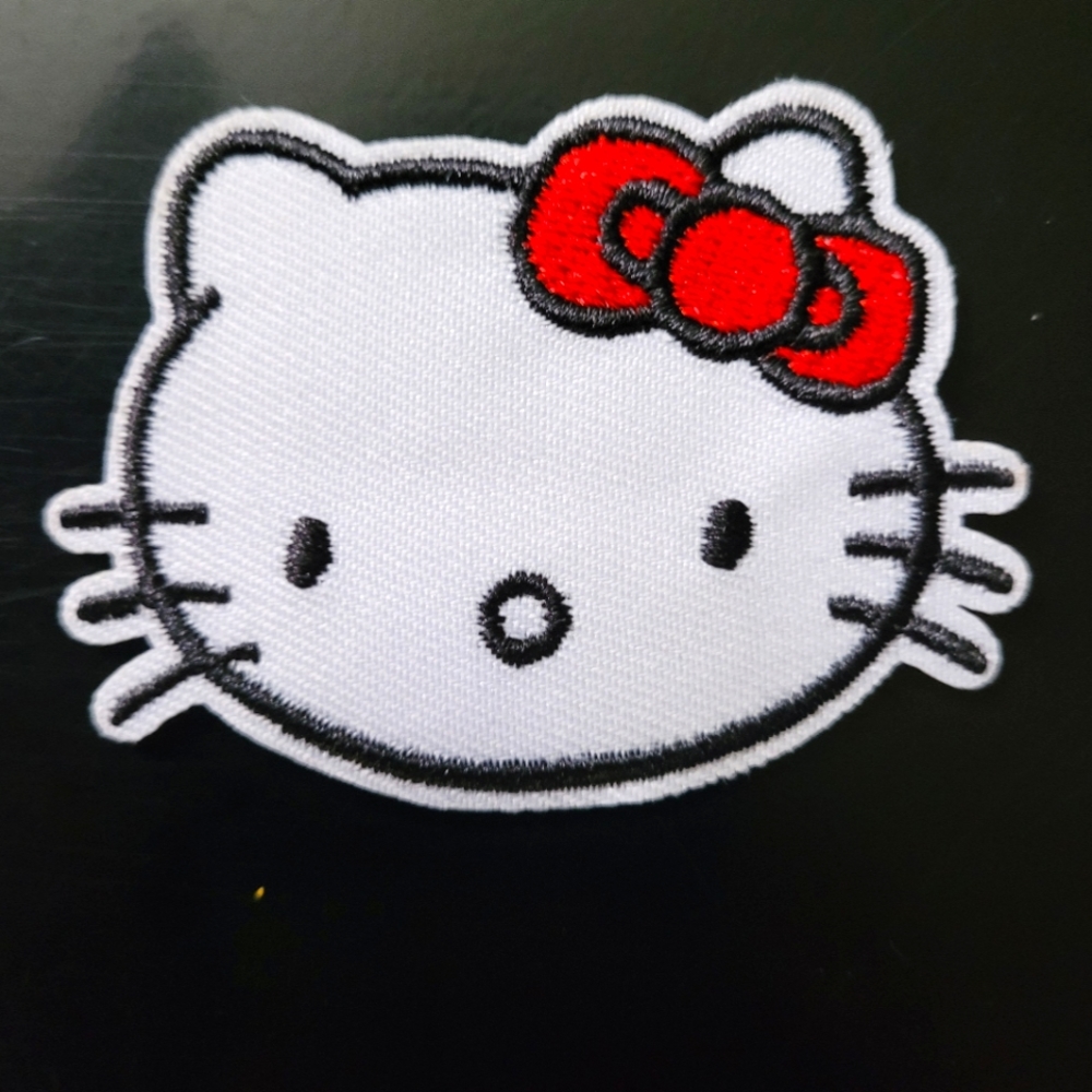 Hello Kitty Cat Kitten Cute 90'S Pop Culture Embroidered Iron on Patch